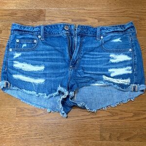 American Eagle | “Tomgirl Shorties” Blue Jean Shorts Size 14